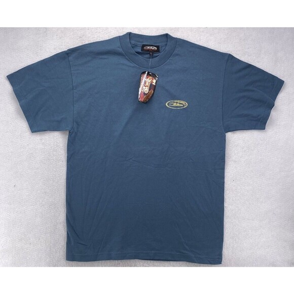 Pipeline Shirt Men Size Large USA Made BLUE Surf Wave Kona North Shore Graphic - Picture 2 of 10